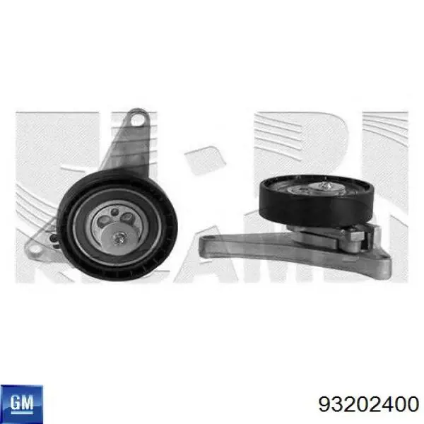 Rolo de reguladora de tensão da correia do mecanismo de distribuição de gás 93202400 General Motors