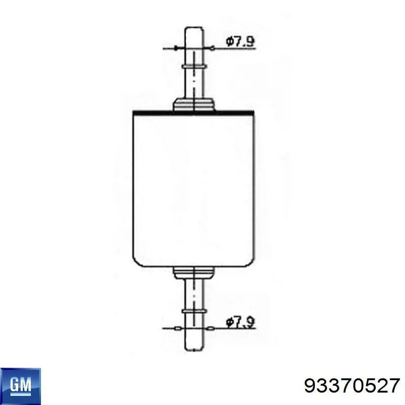 Filtro de combustível General Motors 93370527 preço, a partir de 6,19 USD