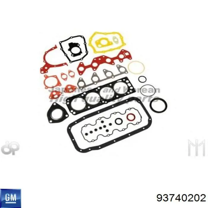 93740202 General Motors Kit de vedantes de motor completo