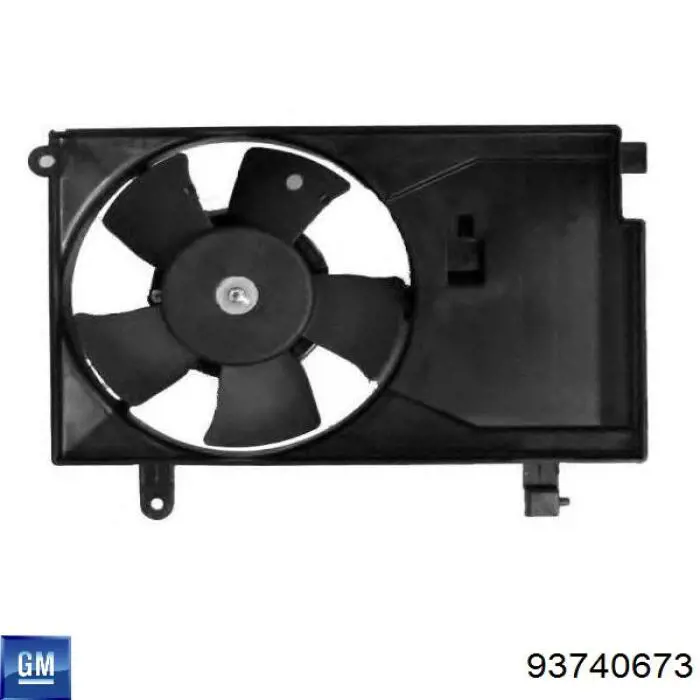 Ventilador (roda de aletas) do radiador de esfriamento General Motors 93740673 preço, a partir de 66,52 USD