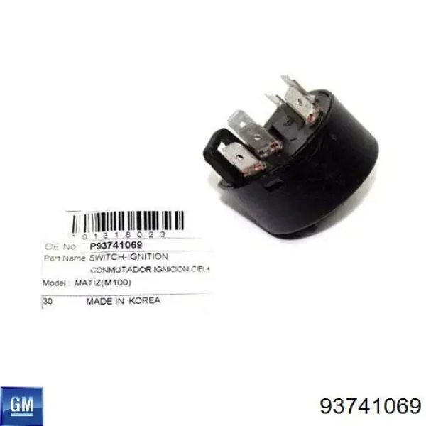 93741069 General Motors Grupo de contato de fecho de ignição