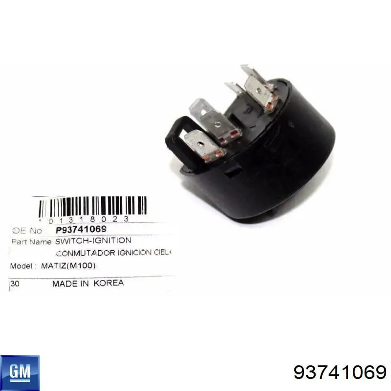 Grupo de contato de fecho de ignição General Motors 93741069 preço, a partir de 11,71 USD