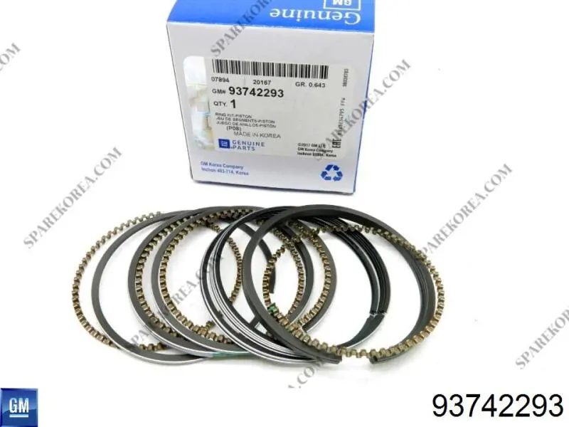 Compre K42009000 Prima Kit de anéis de pistão de motor, STD.