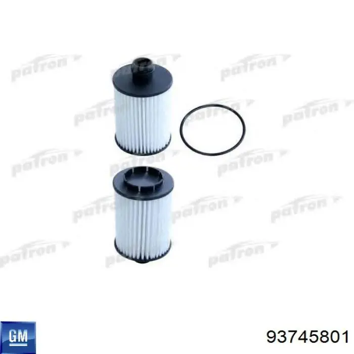 Filtro de óleo General Motors 93745801