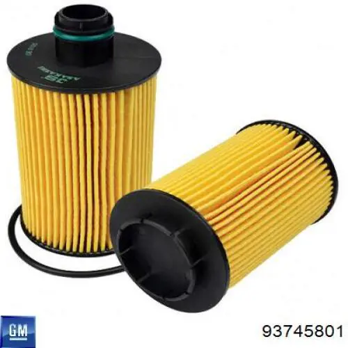 Filtro de óleo General Motors 93745801 preço, a partir de 12,85 USD