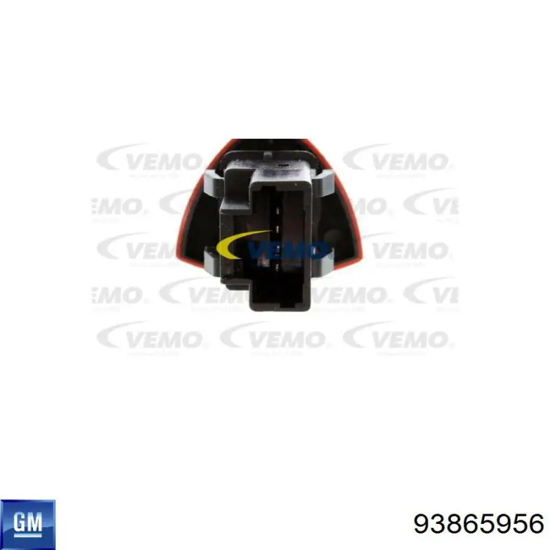 Botão de ativação do sinal de emergência 93865956 General Motors