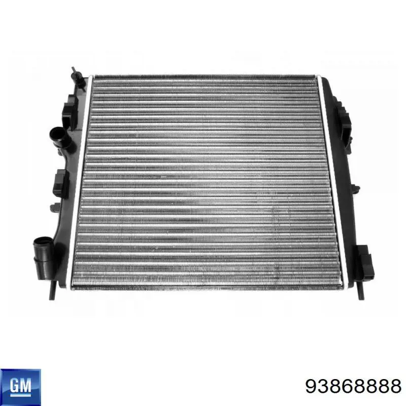 Radiador de esfriamento de motor General Motors 93868888