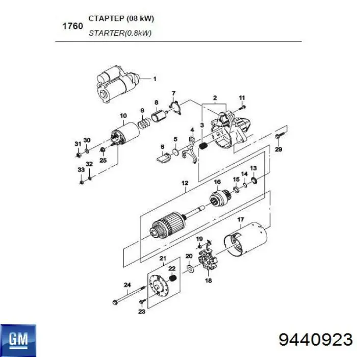 Rolamento do motor de arranco General Motors P09440923 preço, a partir de 4,52 USD