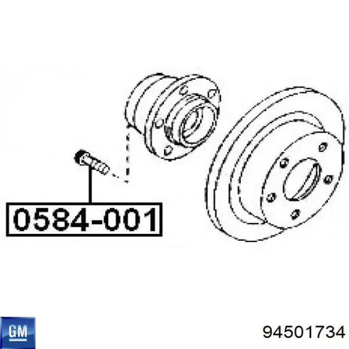 Prego de roda dianteiro General Motors 94501734 preço, a partir de 3,31 USD