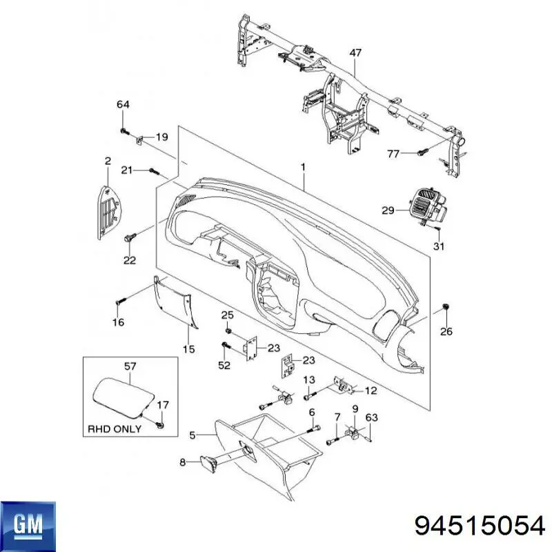  General Motors 94515054 preço, a partir de  