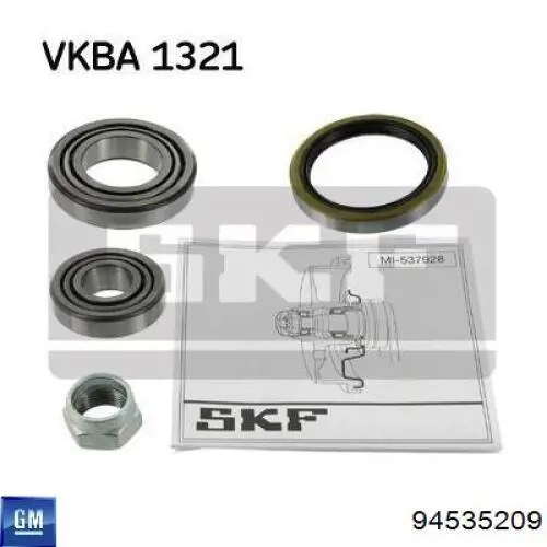Rolamento externo de cubo traseiro General Motors 94535209 preço, a partir de 3,65 USD