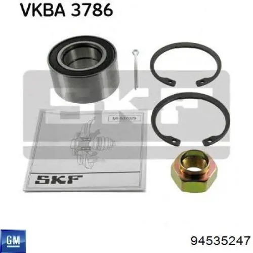 Compre 94535247 General Motors Rolamento de cubo dianteiro