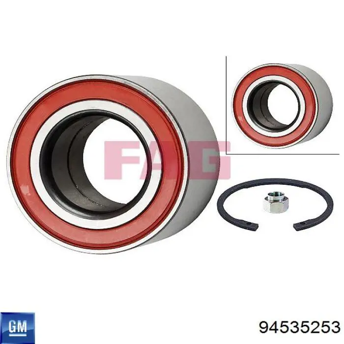 94535253 General Motors Rolamento de cubo dianteiro