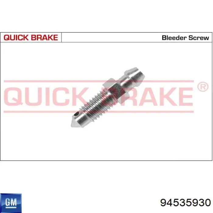 94535930 General Motors Tubo de ligação de bombeio de suporte do freio traseiro