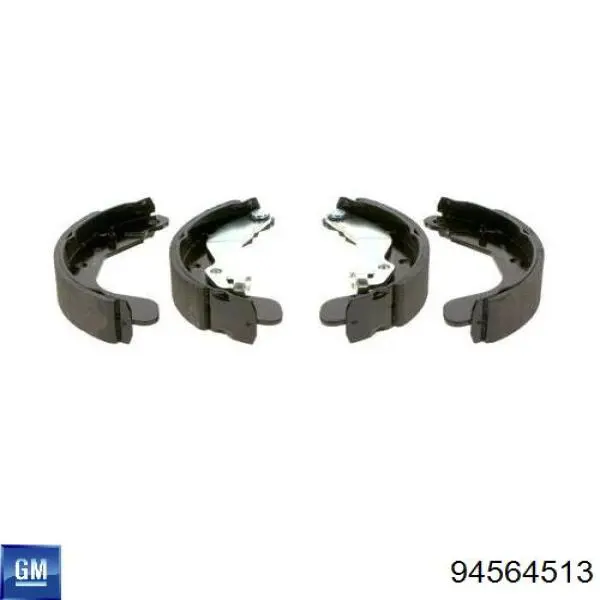 Sapatas do freio traseiras de tambor General Motors 94564513 preço, a partir de 38,75 USD