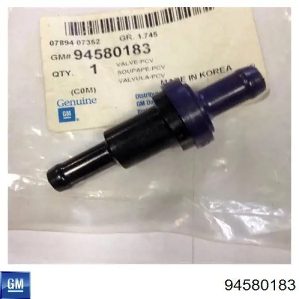 Compre 94580183 KAP Válvula PCV de ventilação dos gases de cárter