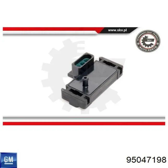 Compre 95047198 General Motors Sensor de pressão no coletor de admissão, MAP