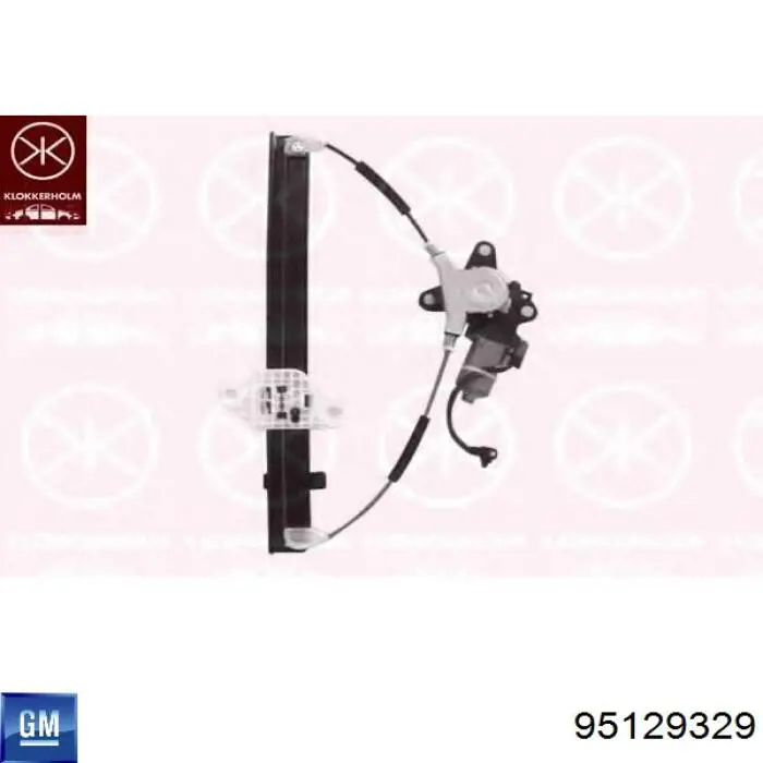 Mecanismo de acionamento de vidro da porta dianteira direita para Chevrolet Spark (Matiz)  M300