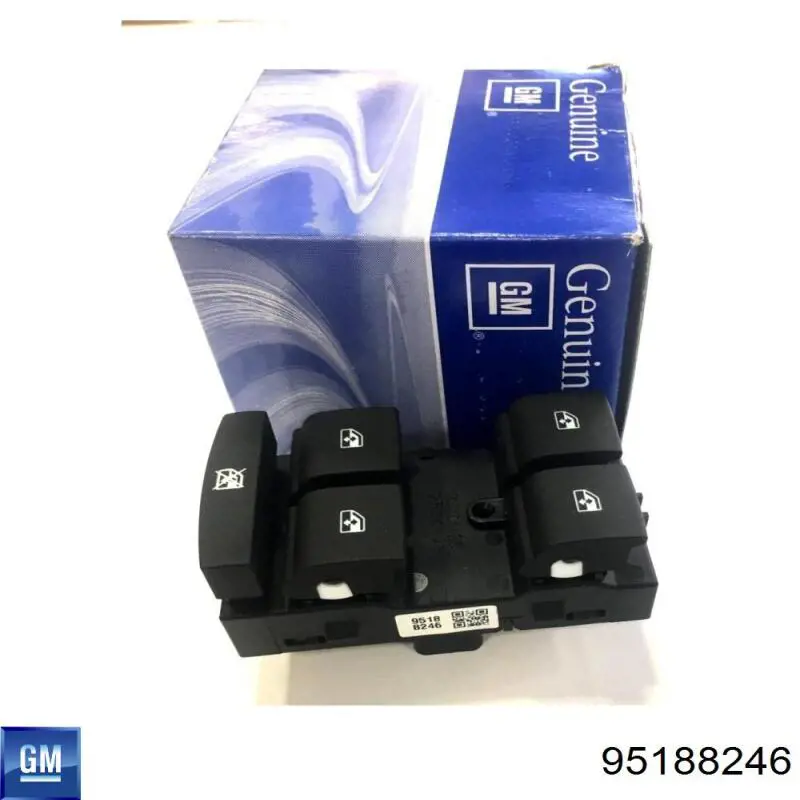 95188246 General Motors Unidade de botões dianteira esquerda de controlo de elevador de vidro