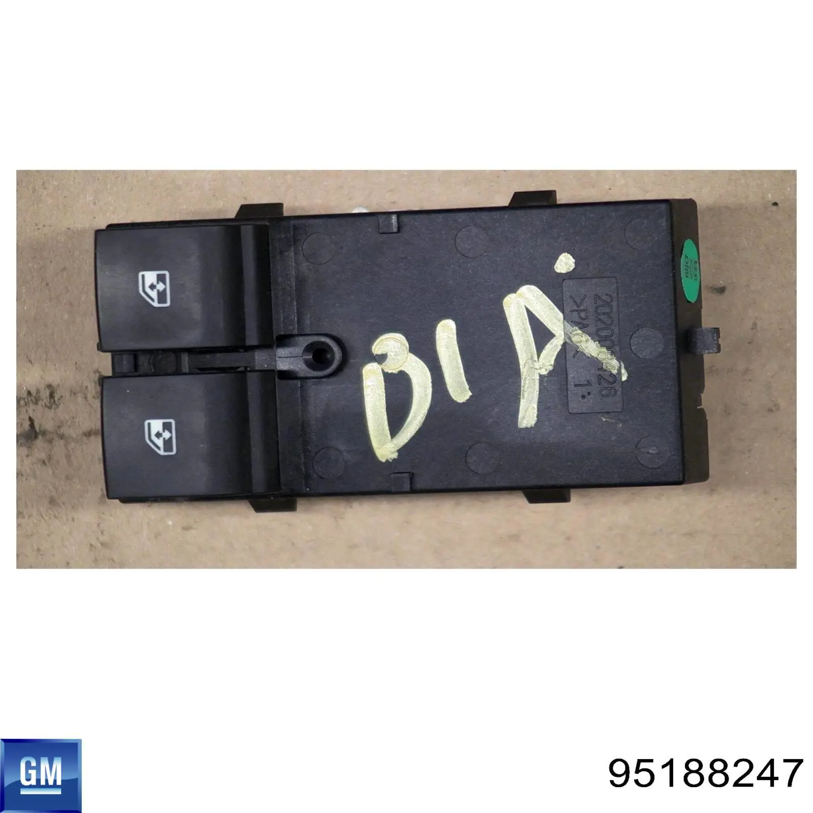 95460074 General Motors Unidade de botões dianteira esquerda de controlo de elevador de vidro