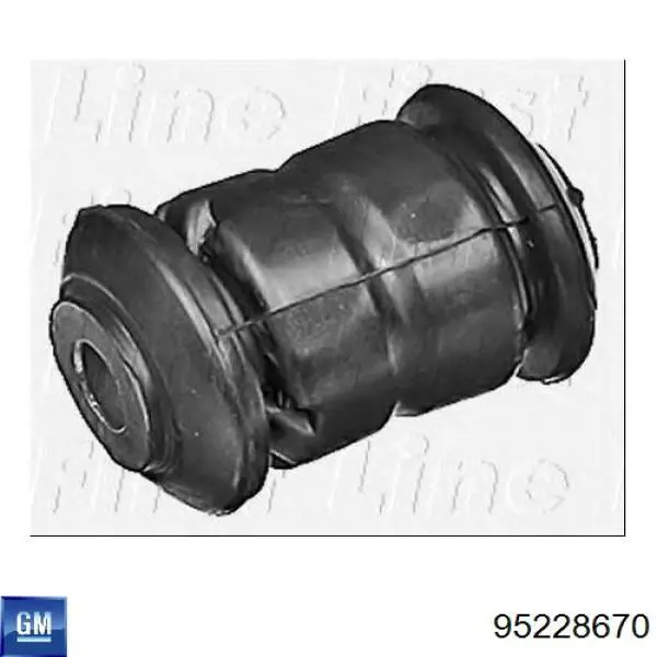Bloco silencioso dianteiro do braço oscilante inferior General Motors 95228670