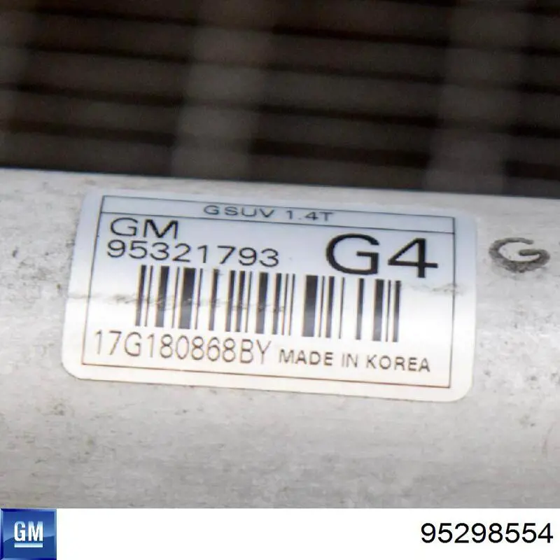 Radiador de esfriamento de motor General Motors 95298554