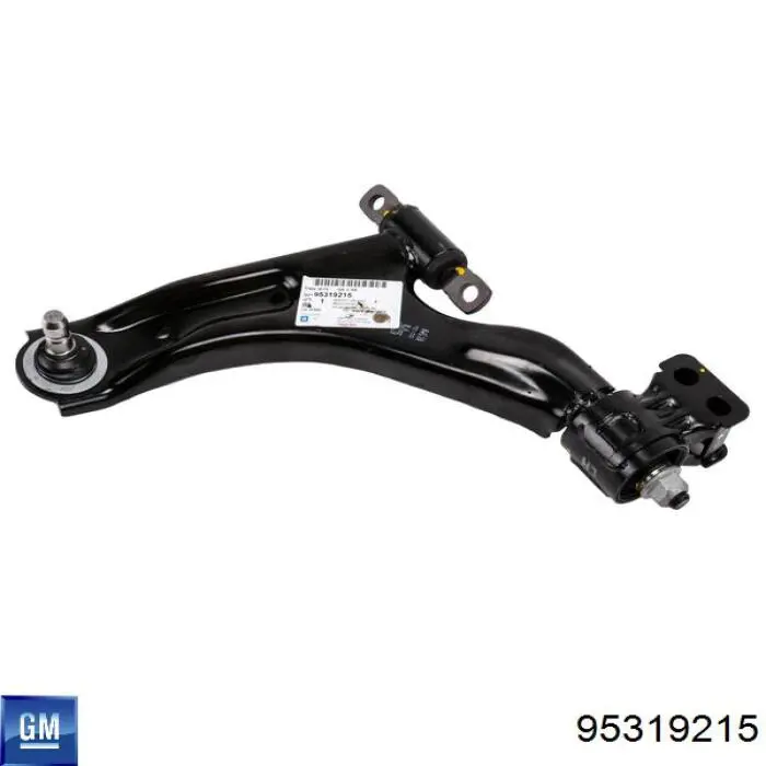 95319215 General Motors Braço oscilante inferior esquerdo de suspensão dianteira