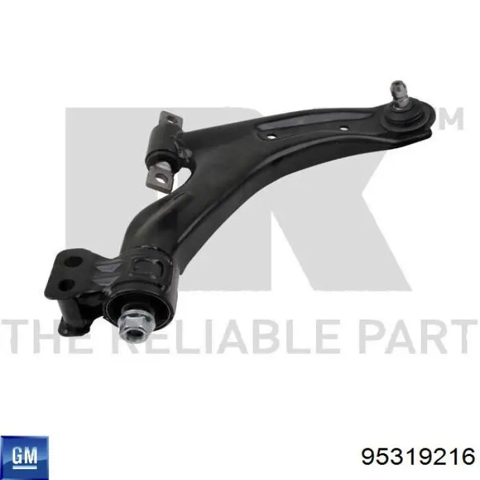 Braço oscilante inferior direito de suspensão dianteira General Motors 95319216 preço, a partir de 76,34 USD