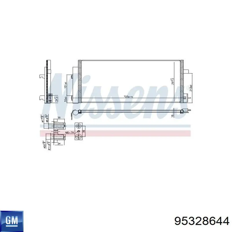 Compre 95328644 General Motors Radiador de aparelho de ar condicionado