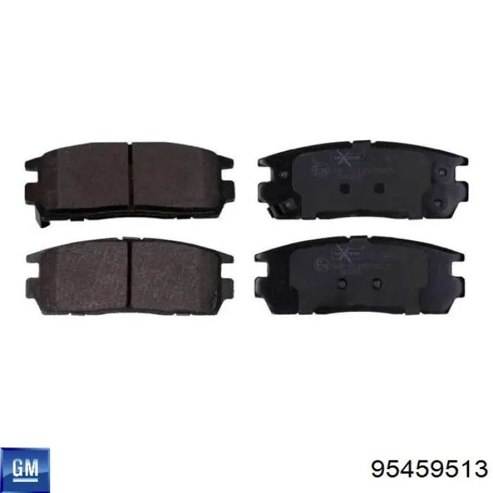 95459513 General Motors Sapatas do freio traseiras de disco