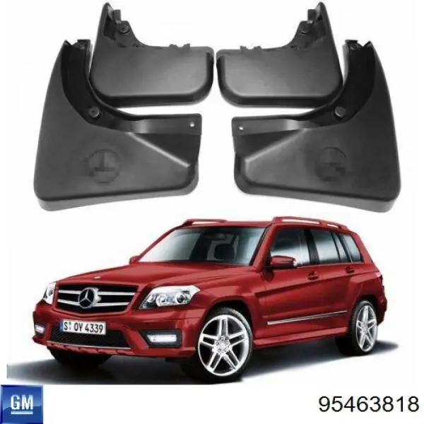 Protetores de lama dianteiros, kit para Chevrolet Aveo III T300