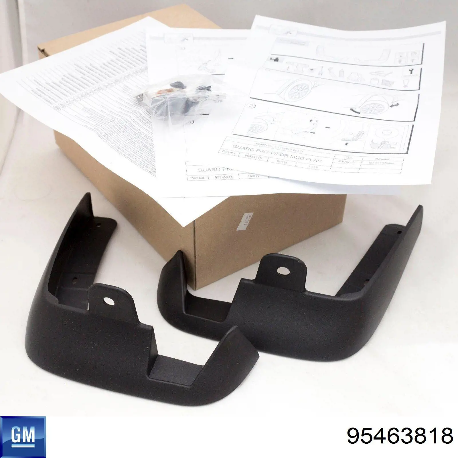 Protetores de lama dianteiros, kit Chevrolet Aveo III T300
