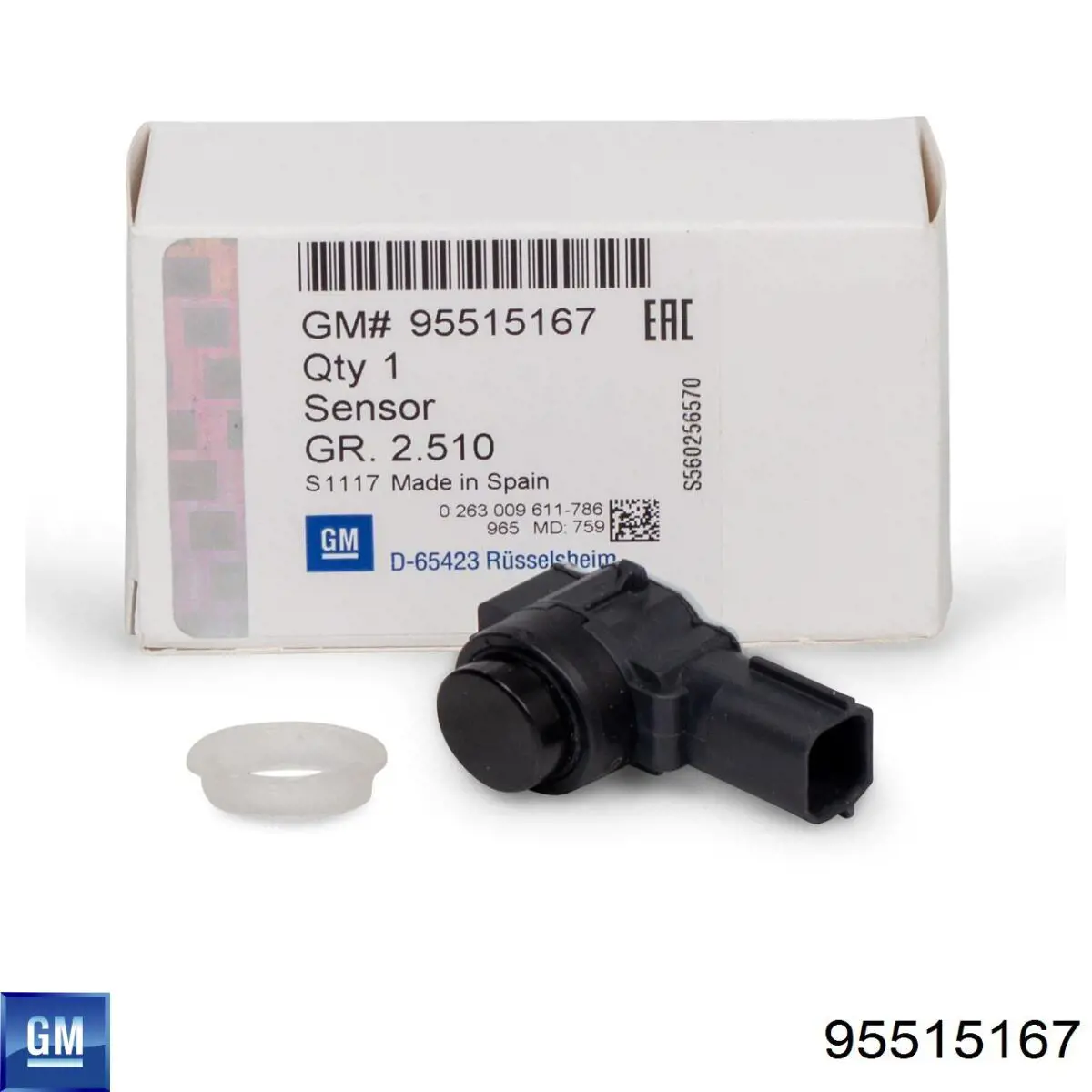 Compre 95515167 Opel Sensor dianteiro de sinalização de estacionamento (sensor de estacionamento)