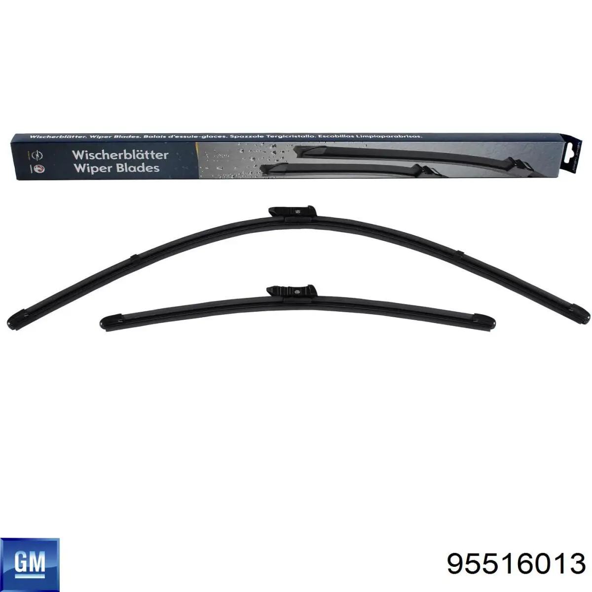 Compre 95516013 General Motors Limpa-pára-brisas do pára-brisas, kit de 2 un.