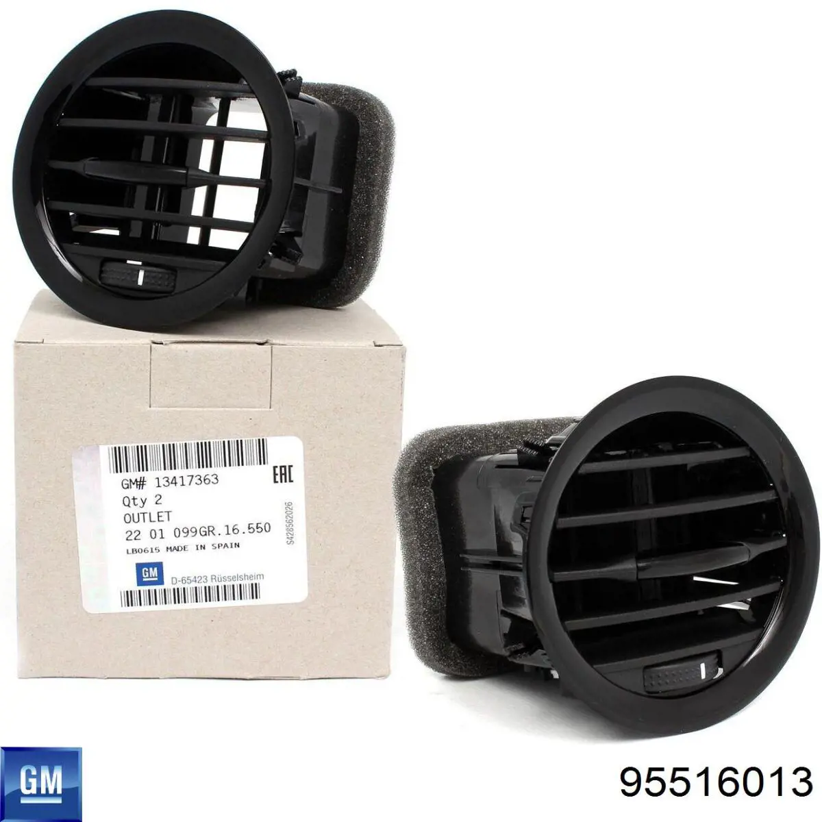 Compre 95516013 General Motors Limpa-pára-brisas do pára-brisas, kit de 2 un.