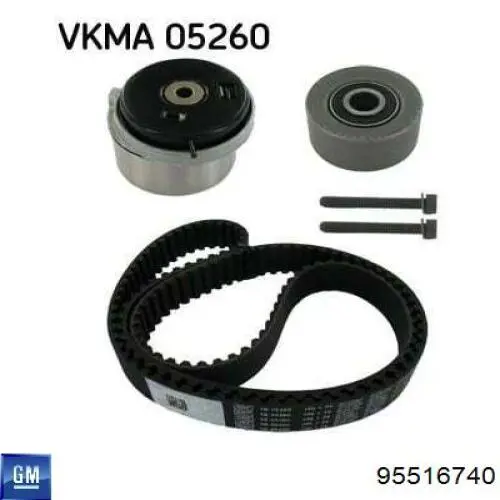 Correia do mecanismo de distribuição de gás, kit 95516740 General Motors