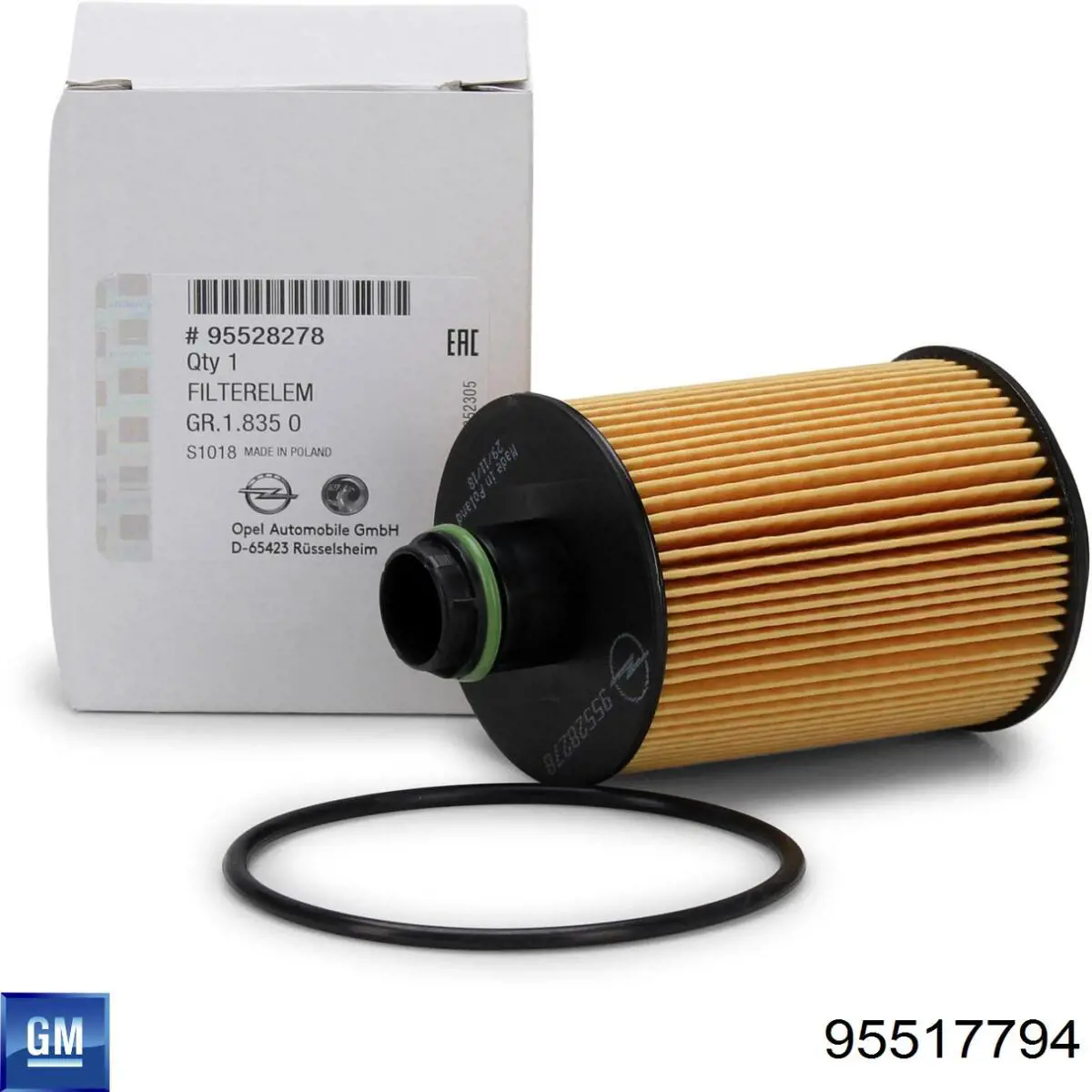 95517794 General Motors Filtro de óleo