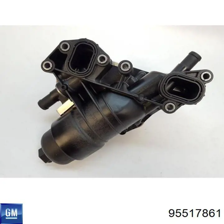 Radiador de óleo (frigorífico), debaixo de filtro 95517861 Opel