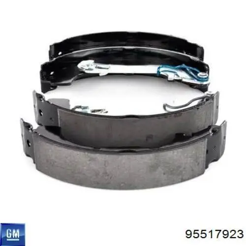 Compre 95517923 General Motors Sapatas do freio traseiras de tambor