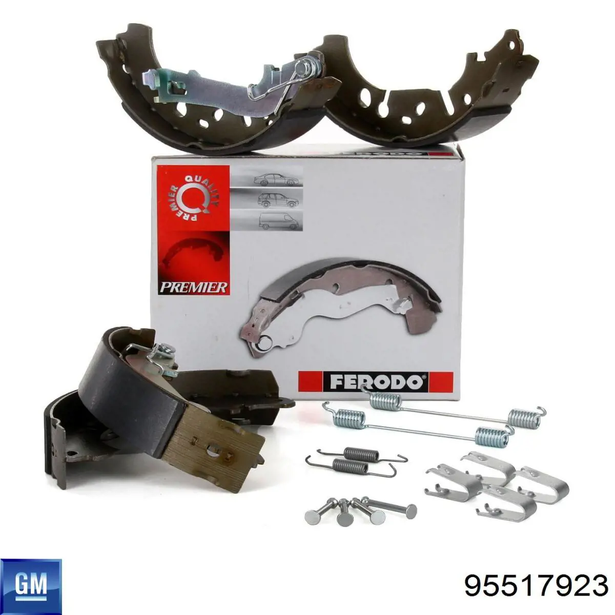 Sapatas do freio traseiras de tambor General Motors 95517923