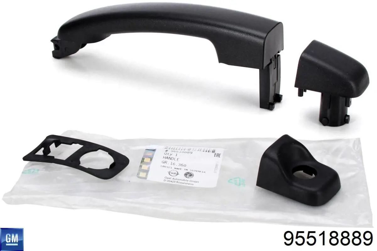 95518889 Opel Maçaneta externa da porta dianteira