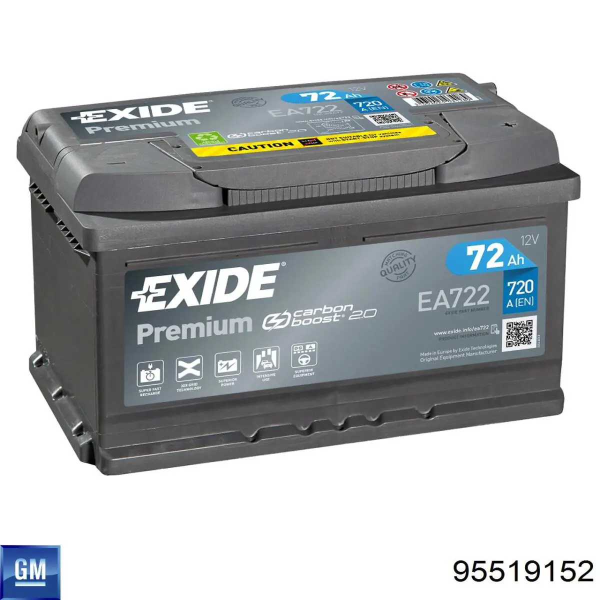Bateria recarregável (PILHA) General Motors 95519152 preço, a partir de 0,02 USD