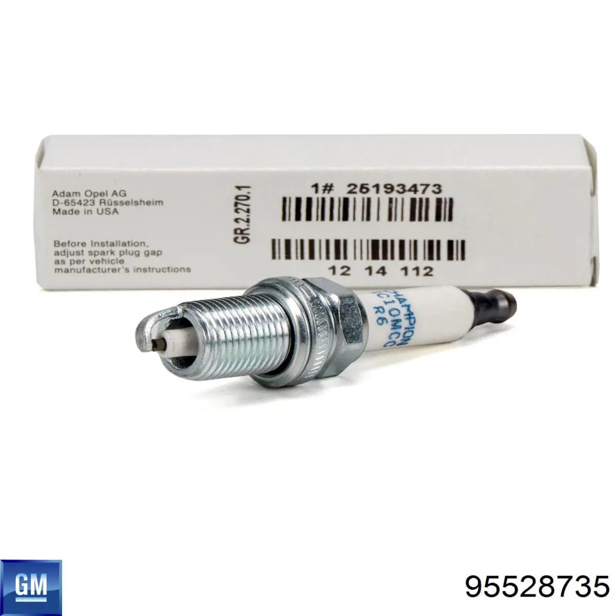 Vela de ignição 95528735 General Motors