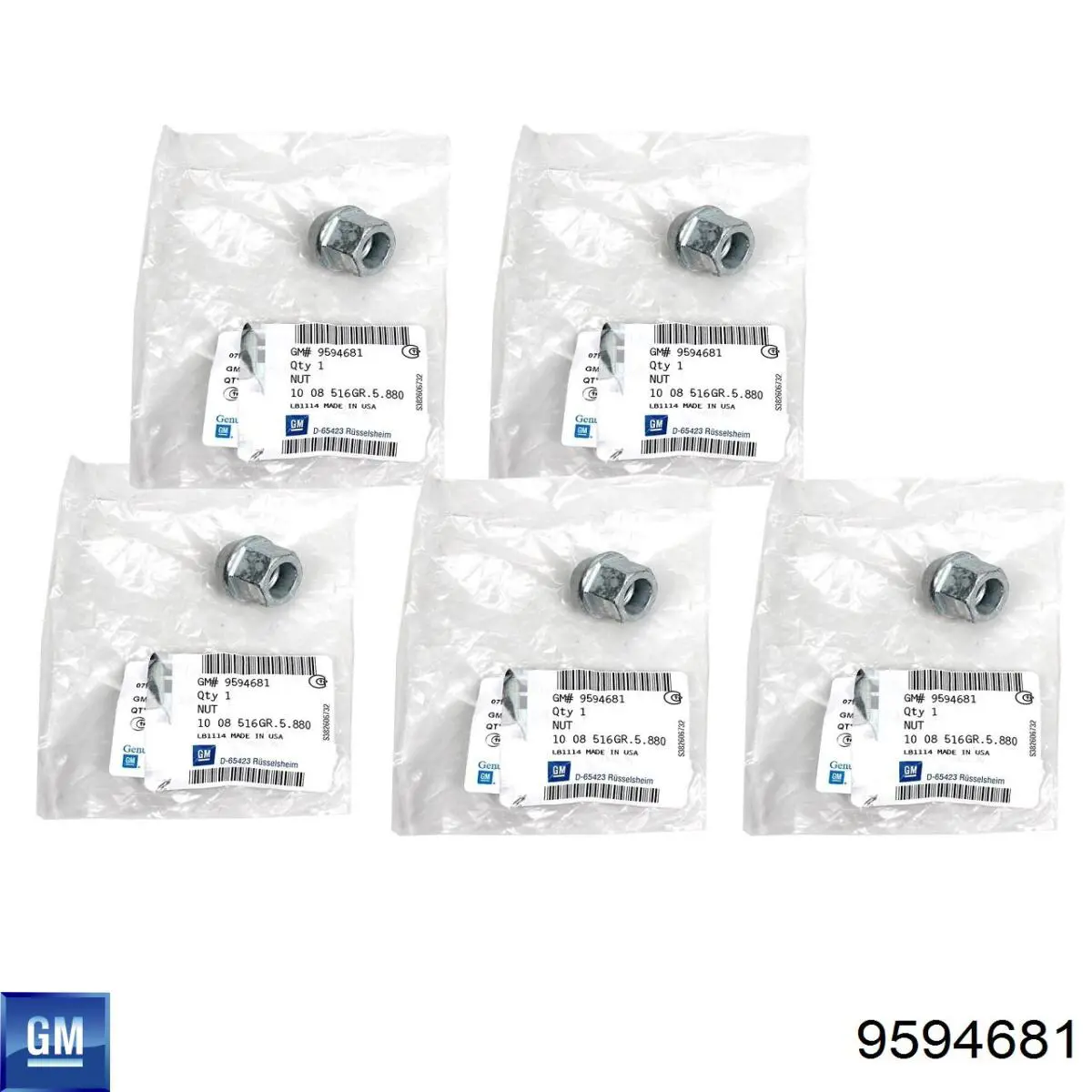 Compre 9594681 General Motors Porca de roda