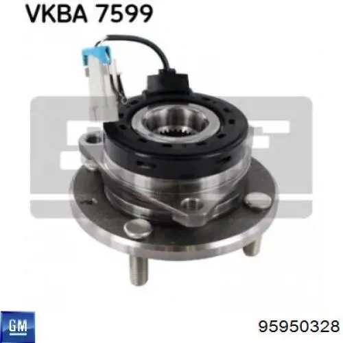 95950328 General Motors Cubo dianteiro