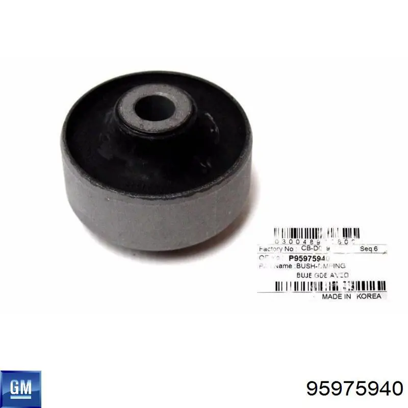 Bloco silencioso dianteiro do braço oscilante inferior General Motors 95975940 preço, a partir de 5,92 USD
