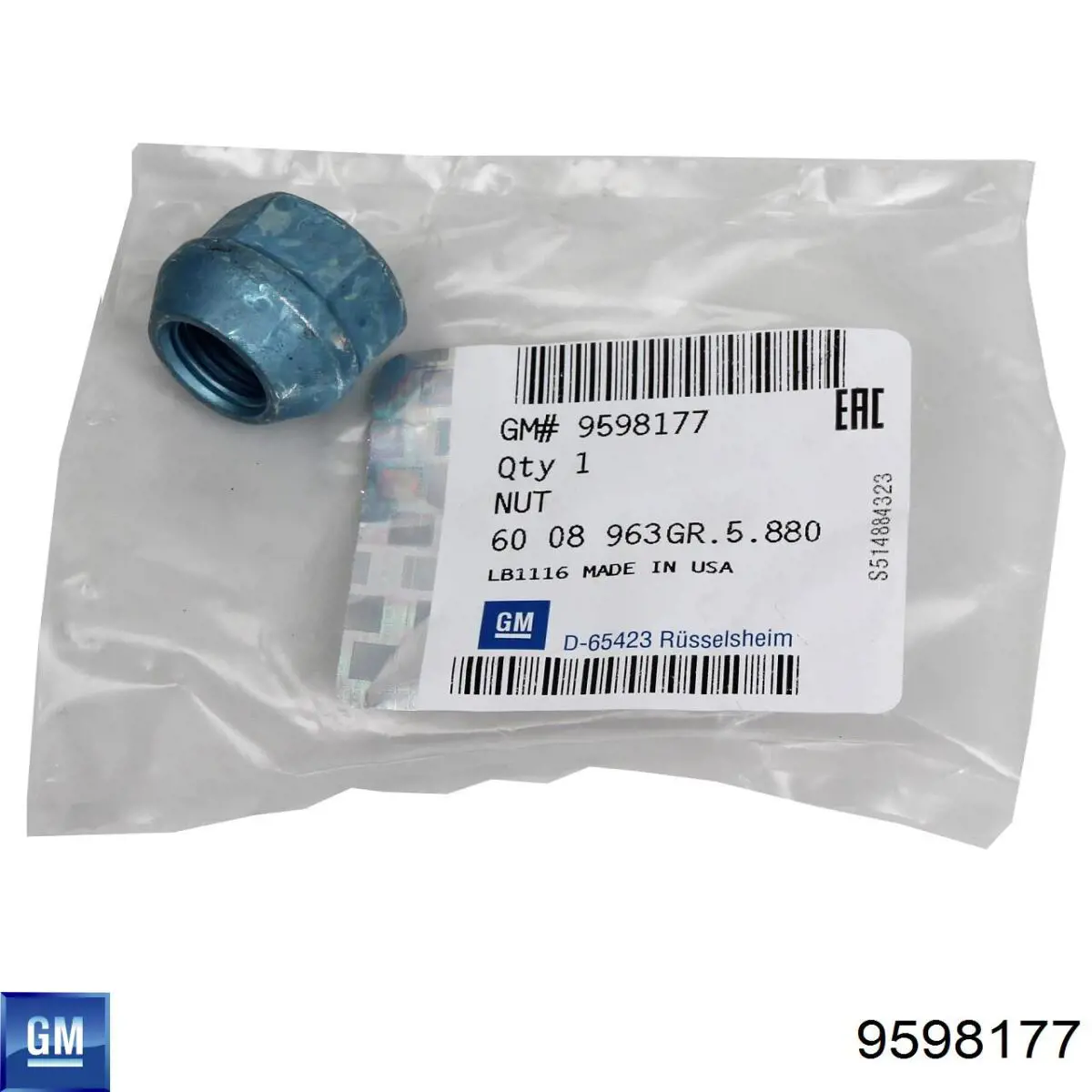 9598177 General Motors Porca de roda