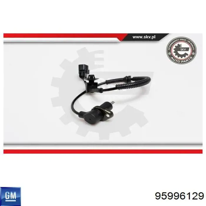 95996129 General Motors Sensor ABS traseiro esquerdo