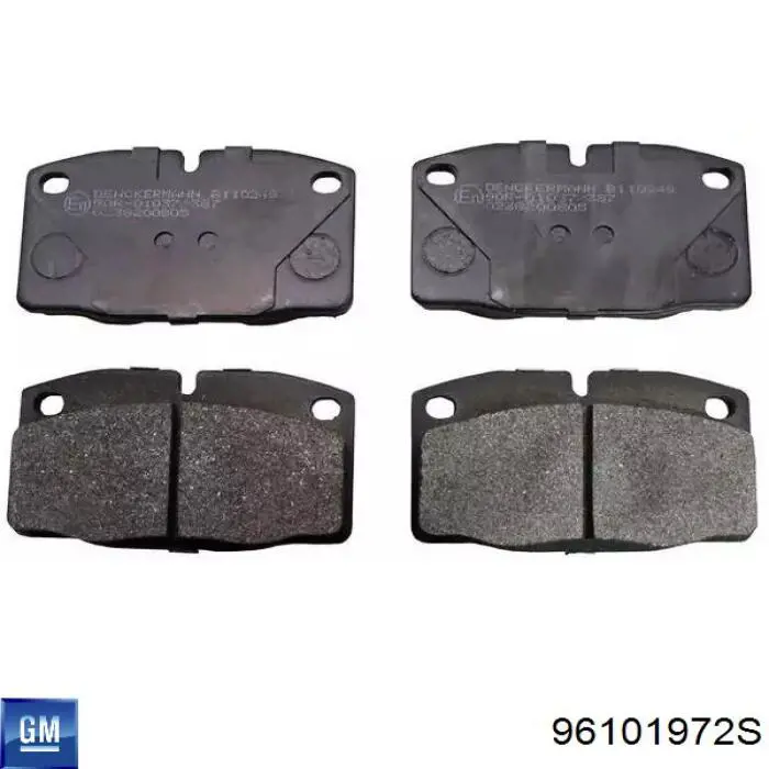96101972S General Motors Sapatas do freio dianteiras de disco