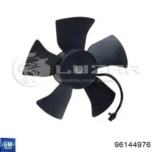 Compre 96144976 General Motors Ventilador elétrico de esfriamento montado (motor + roda de aletas)